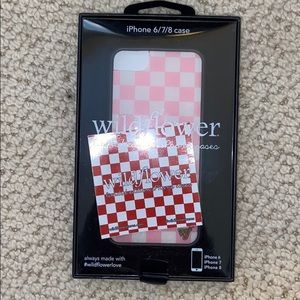 Wildflower iPhone 6/7/8 Case Pink Checkers